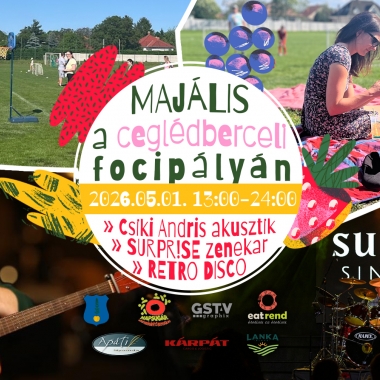 Ceglédberceli majális a focipályán Ceglédbercel