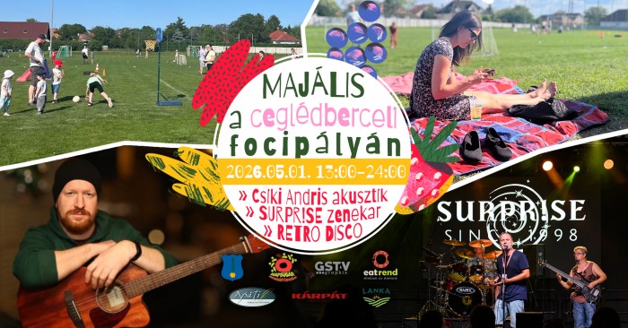 Ceglédberceli majális a focipályán