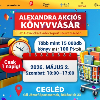 Alexandra akciós könyvvásársorozata Cegléd