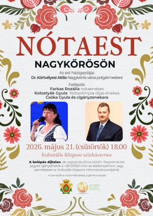Nótaest Nagykőrös plakát