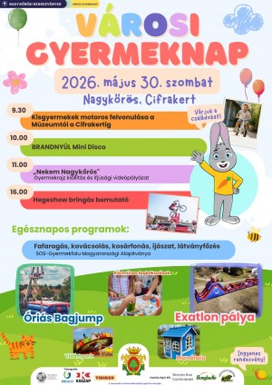 Városi gyereknap Nagykőrös plakát