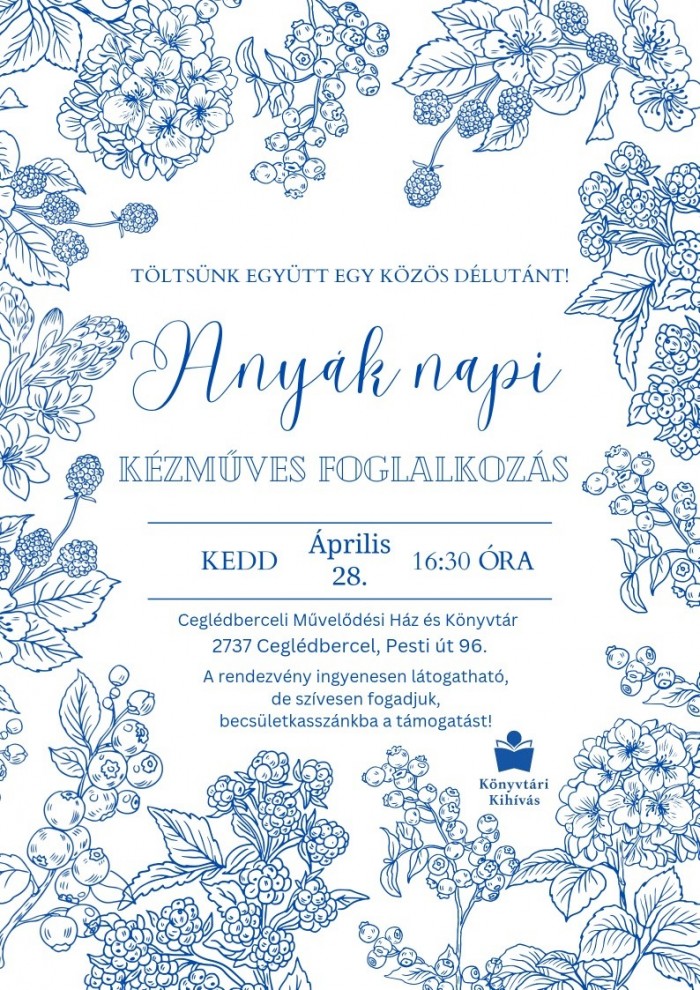 Anyák napi kézműves foglalkozás