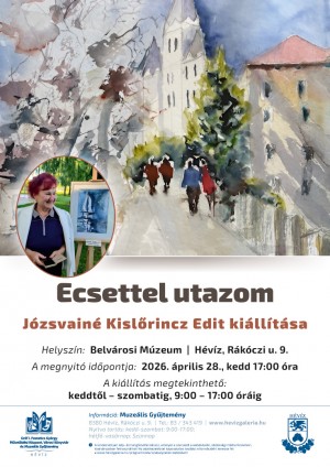 Kiállítás - Ecsettel utazom Hévíz plakát