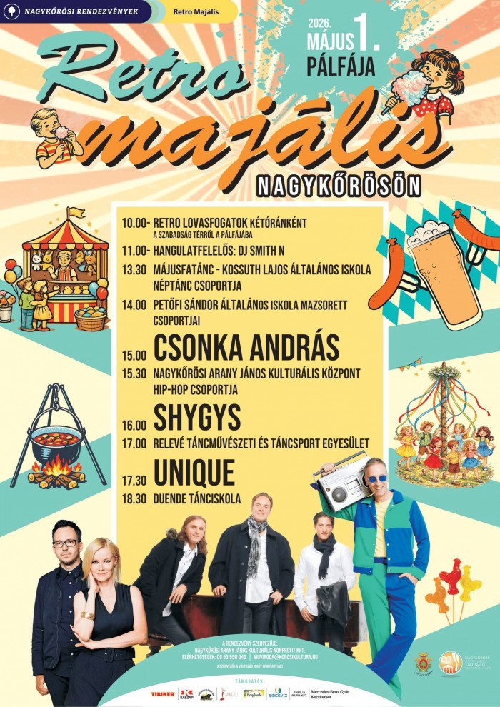 Retro majális Nagykőrösön – a Pálfájában!
