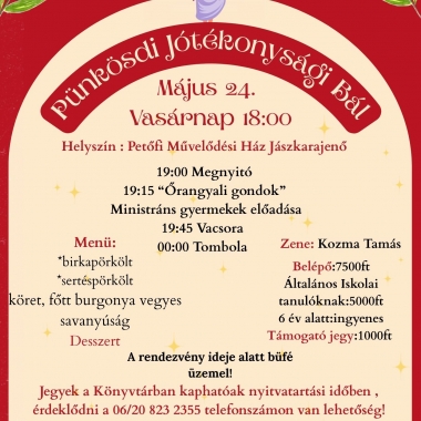 Pünkösdi Jótékonysági Bál Jászkarajenő