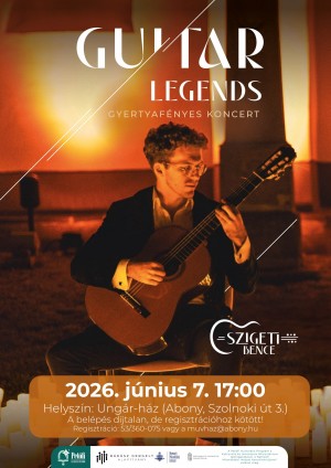 Gyertyafényes koncert Abony plakát