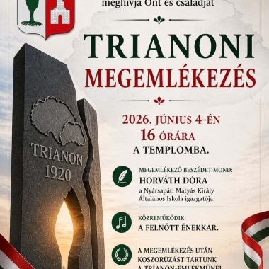 Trianoni megemlékezés Nyársapát