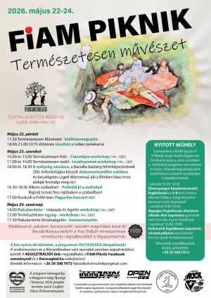 FiAM PIKNIK - Természetesen művészet Cegléd plakát