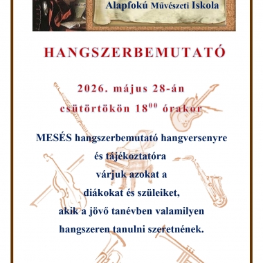 Hangszerbemutató Cegléd