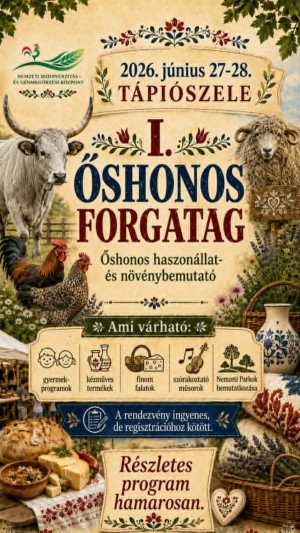 I. Őshonos forgatag Tápiószele plakát