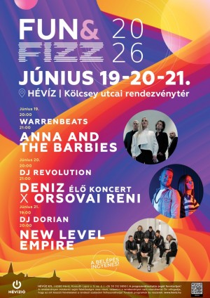 FUN&FIZZ fesztivál Hévíz plakát