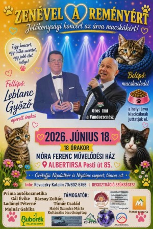 Zenével a reményért Albertirsa plakát