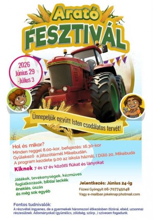 Arató Fesztivál Mikebuda plakát