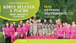 Kórus Délután a Piacon Hévíz plakát
