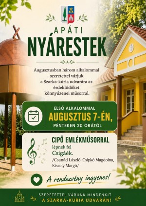 Apáti Nyárestek Nyársapát plakát