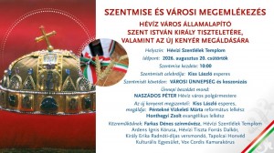 Augusztus 20. – Ünnepeljünk együtt Hévízen! Hévíz plakát