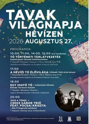 TAVAK VILÁGNAPJA Hévíz plakát