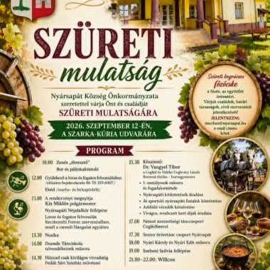 Szüreti mulatság Nyársapát