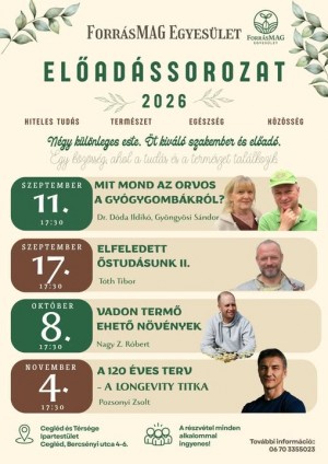 Előadássorozat Cegléd plakát