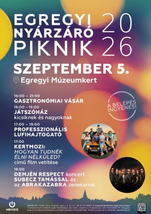 EGREGYI NYÁRZÁRÓ PIKNIK 2026 Hévíz plakát