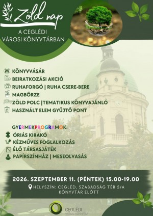 ZÖLD NAP Cegléd plakát