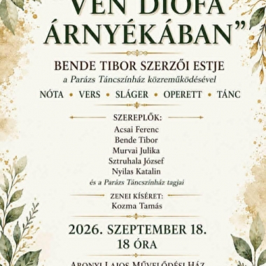 „Vén diófa árnyékában” Abony