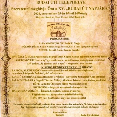 XV. Budai út Napja Cegléd
