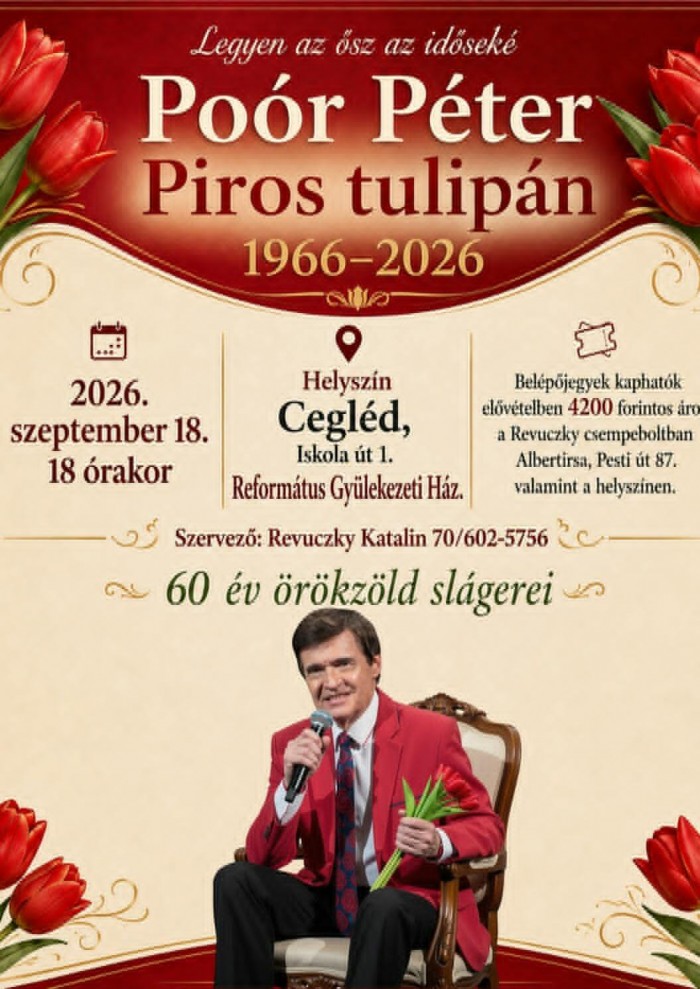 60 ÉV ÖRÖKZÖLD SLÁGEREI CEGLÉDEN