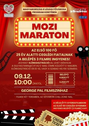 MOZIMARATON CEGLÉDEN Cegléd plakát