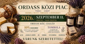 Ordass közi piac Cegléd plakát
