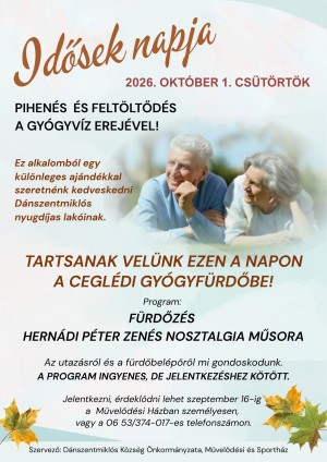 Idősek napja Dánszentmiklós plakát