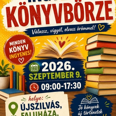 INGYENES KÖNYVBÖRZE ÚJSZILVÁSON Újszilvás