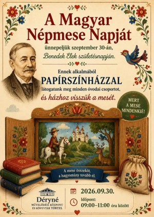 A MAGYAR NÉPMESE NAPJA TÖRTELEN Törtel plakát