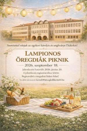 LAMPIONOS ÖREGDIÁK PIKNIK Cegléd plakát