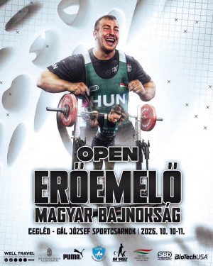 Open Erőemelő Magyar Bajnokság Cegléd plakát