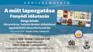 A múlt lapozgatása - KÖNYVBEMUTATÓ Hévíz plakát