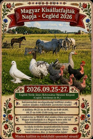 Magyar Kisállatfajták Napja Cegléd plakát