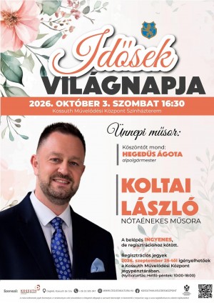 IDŐSEK VILÁGNAPJA Cegléd plakát