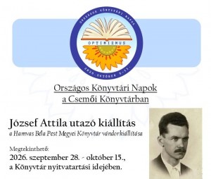 ORSZÁGOS KÖNYVTÁRI NAPOK CSEMŐBEN Csemő plakát