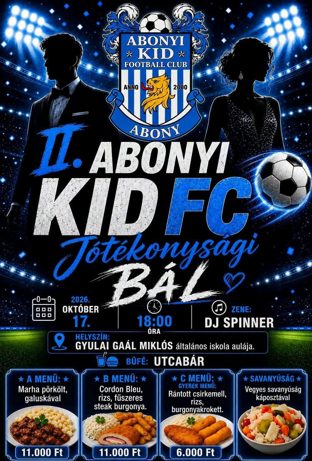 I. Abonyi KID FC Jótékonysági Bál