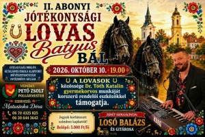 II. Abonyi Jótékonysági Lovas Batyus Bál plakát