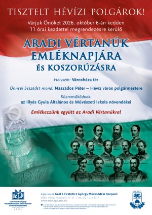 Aradi vértanúk emléknapja plakát