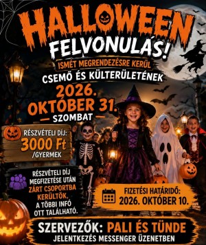 Halloween felvonulás plakát