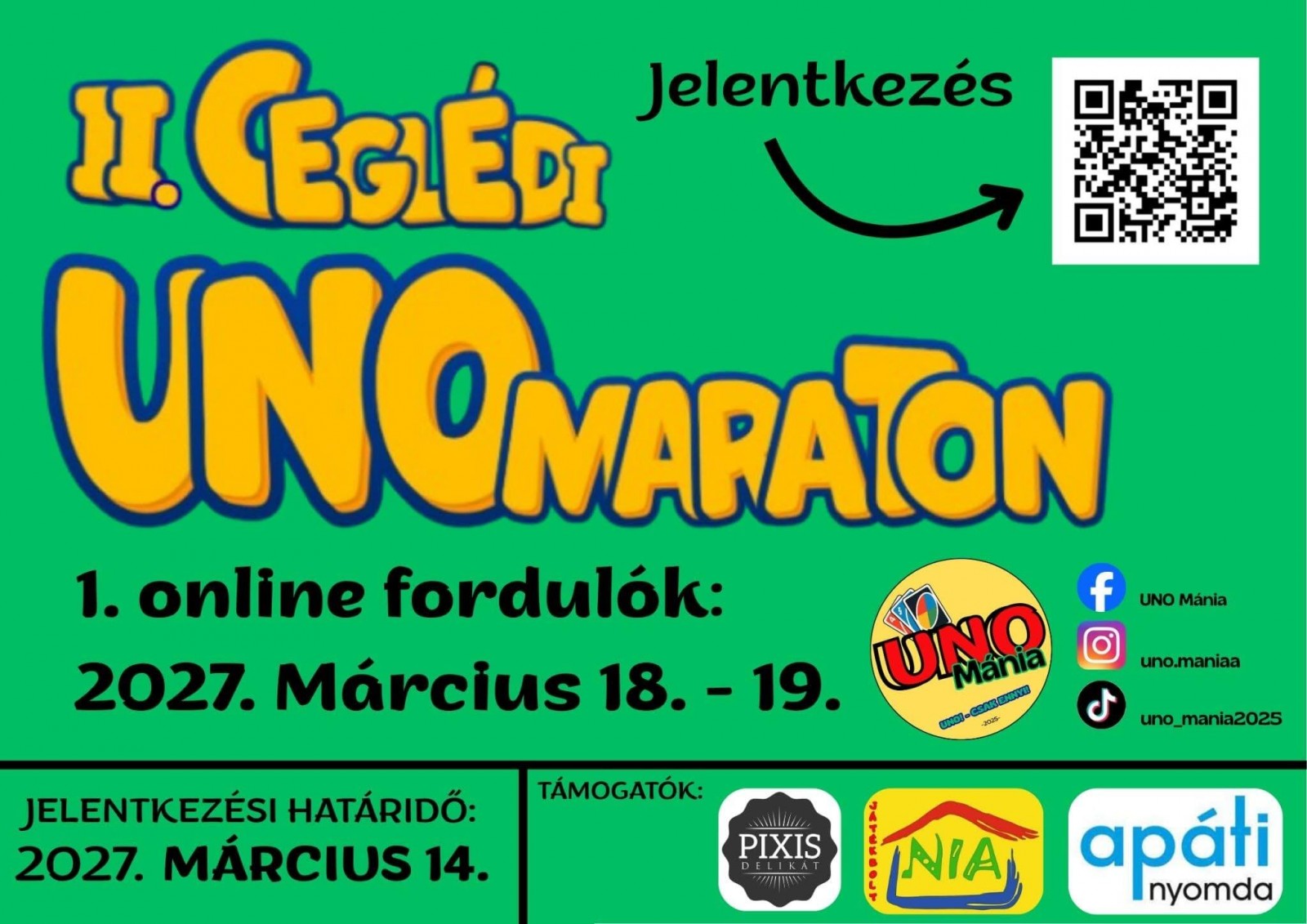 JÖN A II. CEGLÉDI UNO MARATON!