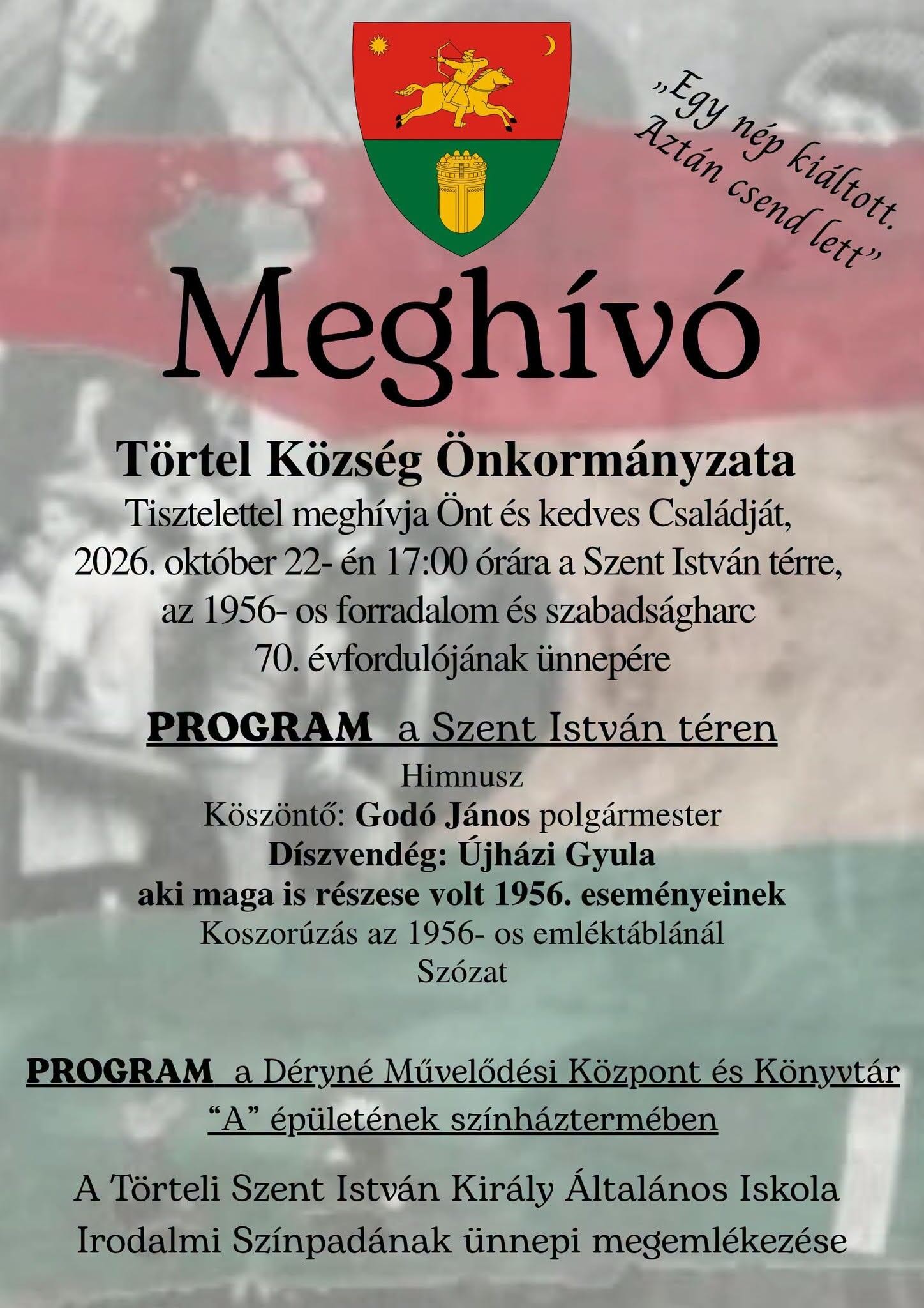 ÜNNEPI MEGEMLÉKEZÉS