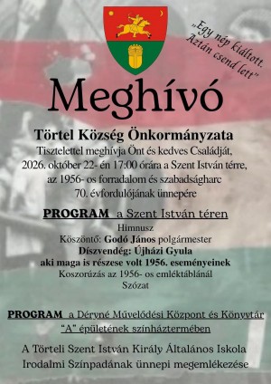 ÜNNEPI MEGEMLÉKEZÉS plakát