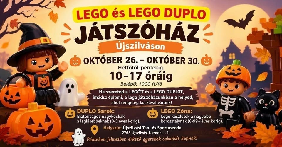 HALLOWEENI LEGO ÉS LEGO DUPLO JÁTSZÓHÁZ