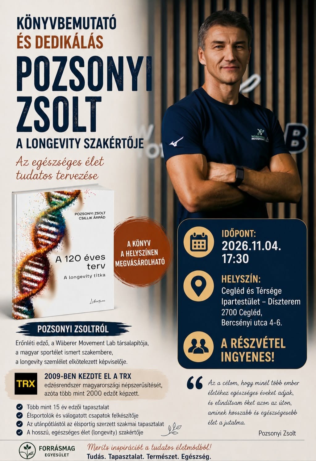 Könyvbemutató és dedikálás Pozsonyi Zsolttal